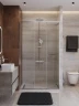 Душевая дверь Cezares Lux 130 LUX-B-FS-11-130-C-CR профиль Хром стекло прозрачное