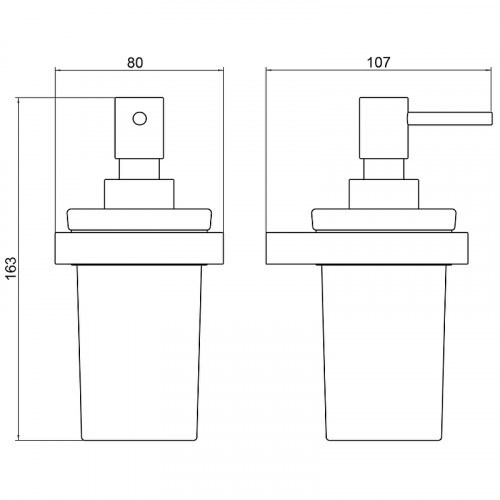 Дозатор для жидкого мыла Timo Petruma 15239/03 Черный матовый