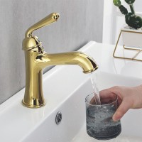 Смеситель для раковины Rose R02E R0201E Золото латунь