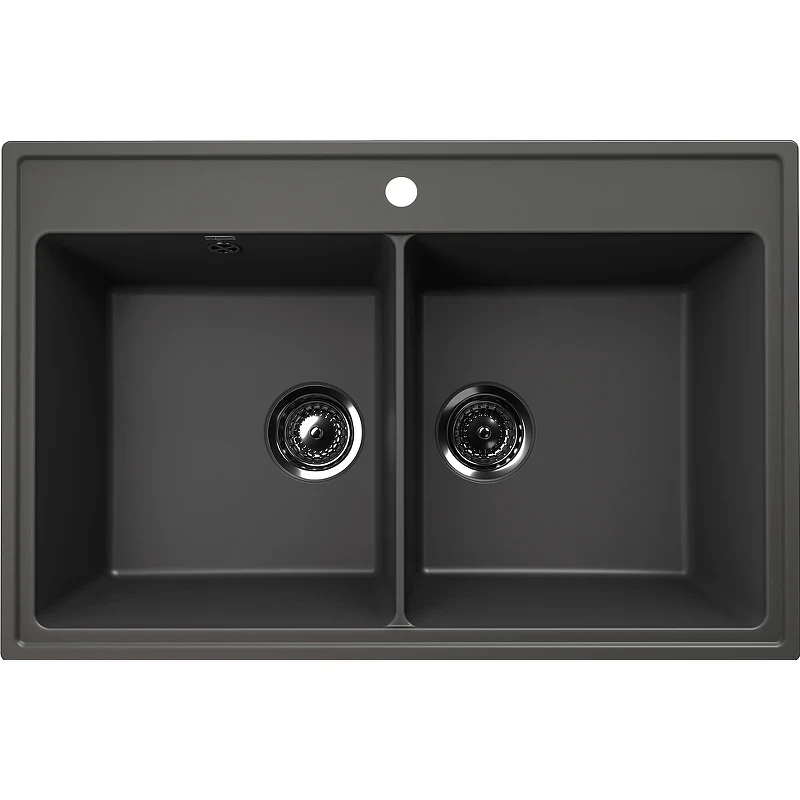 Кухонная мойка Ulgran Quartz Ruma 780-09 Асфальт искусственный камень (литьевой мрамор) встраиваемый