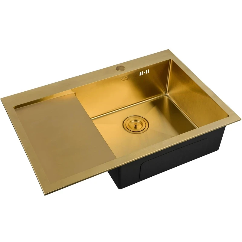 Кухонная мойка ZorG PVD Bronze SZR-7851-R BRONZE Бронза нержавеющая сталь встраиваемый