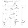 Электрический полотенцесушитель Point Феникс PN15856W П5 500x600 диммер справа Белый