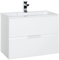 Тумба с раковиной Aquanet Алвита 70 212680 подвесная Белая