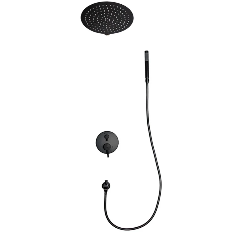 Душевая система RGW Shower Panels SP-52 В 21140852-04 Черная латунь встраиваемый