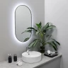 Зеркало Fixsen Led 50х100 FX-3100F с подсветкой Графит с сенсорным выключателем и диммером