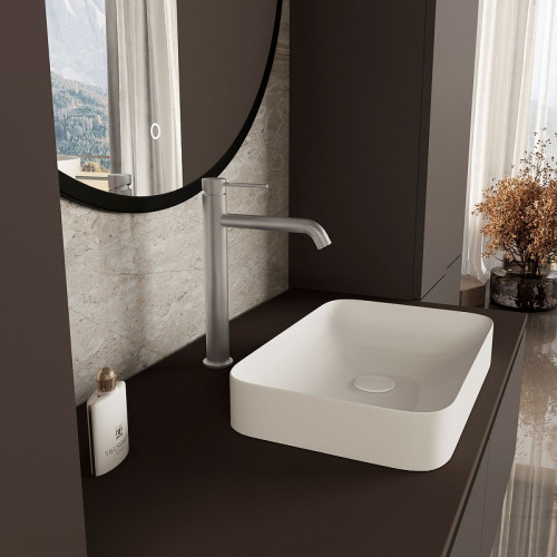 Смеситель для раковины Vincea City VBF-2C2BN Брашированный никель