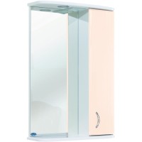 Зеркало со шкафом Bellezza Астра 50 4614906001076 с подсветкой R Бежевое МДФ / ЛДСП, стекло