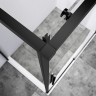 Душевой уголок Vincea Slim-N 130x90 VSR-4SN9013CLB профиль Черный стекло прозрачное