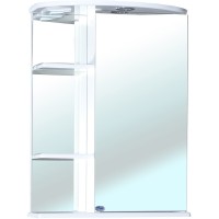Зеркальный шкаф Bellezza Нарцисс 55 R 4613208001005 с подсветкой Белый МДФ / ЛДСП, стекло