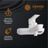 Смеситель для ванны Orange Aristo M19-100w Белый глянец латунь на стену