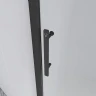 Душевая дверь Veconi Evo 100 B 100 E1-B-100-12-C9 профиль цвет Черный матовый стекло тонированное матовое