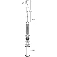 Дозатор для моющего средства Blanco Lato 525815 Хром Кофе