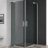 Душевой уголок Cezares Slider 100x110 SLIDER-AH-2-90/100-100/110-GRIGIO-Cr профиль Хром стекло тонированное
