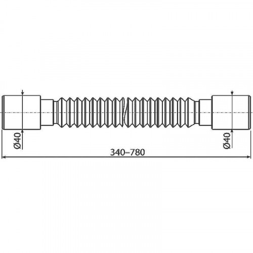 Гибкое соединение Alcaplast A710 40x40