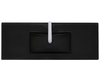 Раковина WeltWasser Deilbach 7506 120 MT- BL 10000005569 Черная матовая фаянс полувстраиваемая