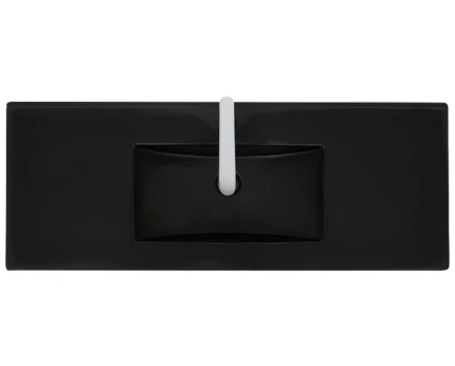 Раковина WeltWasser Deilbach 7506 120 MT- BL 10000005569 Черная матовая фаянс полувстраиваемая