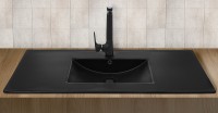Раковина WeltWasser Deilbach 7506 120 MT- BL 10000005569 Черная матовая фаянс полувстраиваемая