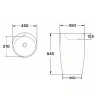 Раковина Azario Tea 45 AZ-M30148 цвет Белый