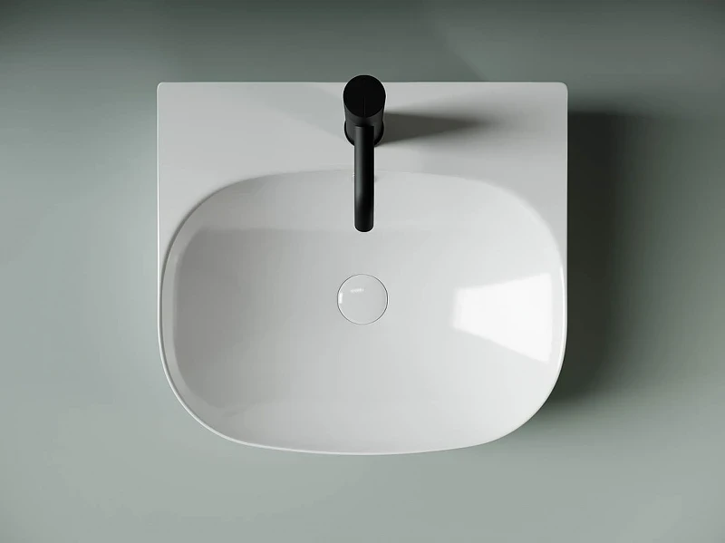 Раковина Ceramicanova Element 49 CN5011 Белая фарфор накладная