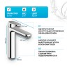 Смеситель для раковины Hansgrohe Vernis Blend 71552000 Хром латунь