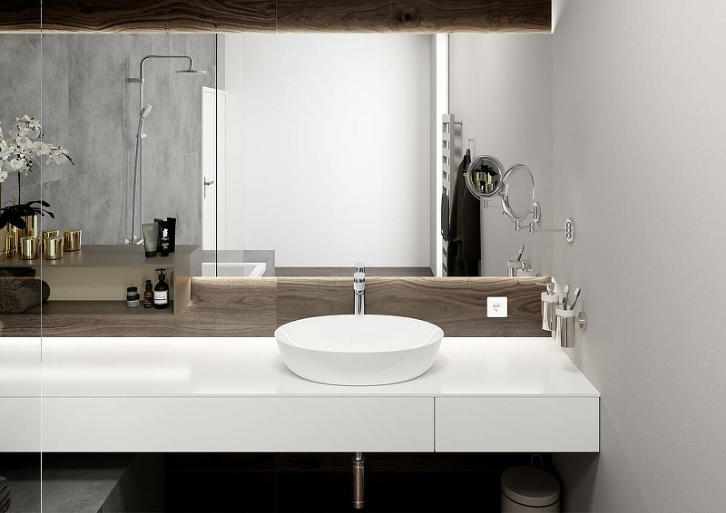 Смеситель для раковины Hansgrohe Vernis Blend 71552000 Хром латунь