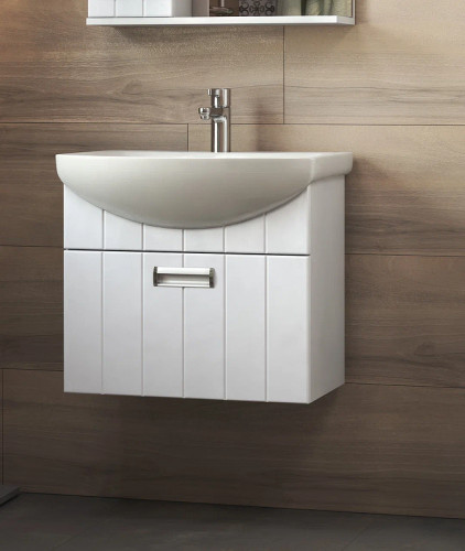 Тумба под раковину Vigo Diana 60 tp.DIA.BAL.60.1Y подвесная Белая МДФ / ЛДСП