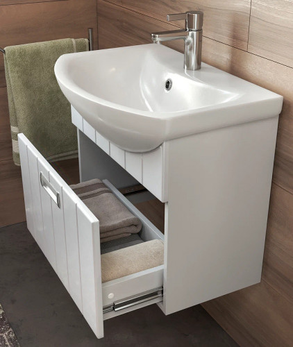 Тумба под раковину Vigo Diana 60 tp.DIA.BAL.60.1Y подвесная Белая МДФ / ЛДСП