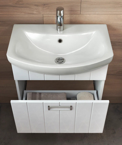 Тумба под раковину Vigo Diana 60 tp.DIA.BAL.60.1Y подвесная Белая МДФ / ЛДСП