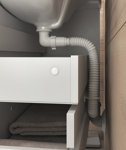 Тумба под раковину Vigo Diana 60 tp.DIA.BAL.60.1Y подвесная Белая МДФ / ЛДСП