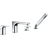 Смеситель на борт ванны WasserKRAFT Salm 2755 Хром латунь