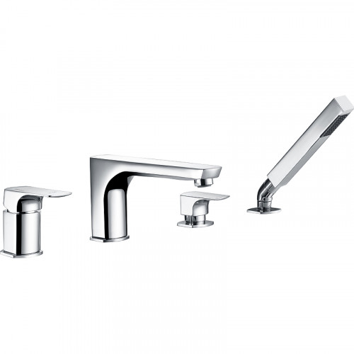 Смеситель на борт ванны WasserKRAFT Salm 2755 Хром латунь