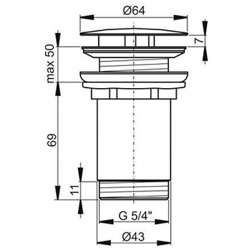 Донный клапан Ravak X01839 Графит