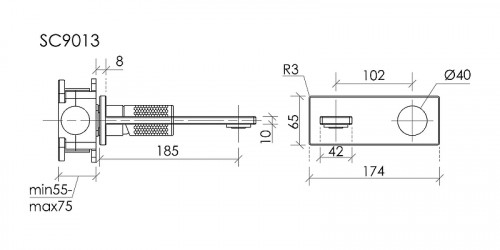 Смеситель для раковины Sancos Nexus SC9013BN цвет Никель брашированный