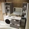 Тумба под раковину Style Line Марелла 70 Люкс Plus СС-00002409 подвесная Серый матовый антискрейтч МДФ / ЛДСП
