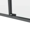 Душевой уголок Black&White S1180-1290GM 120x90 11801290GM профиль оружейная сталь стекло прозрачное
