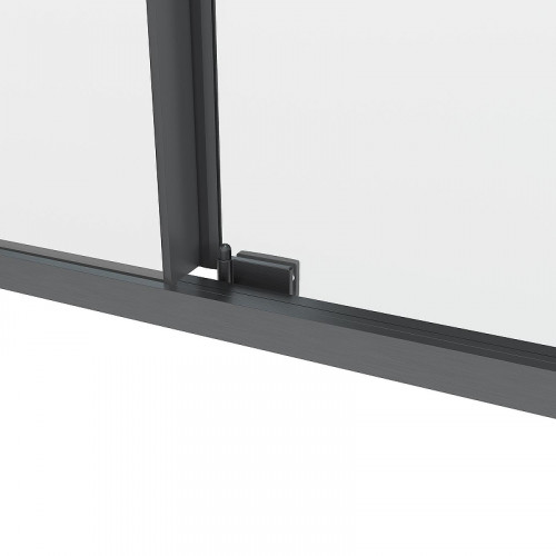 Душевой уголок Black&amp;White S1180-1290GM 120x90 11801290GM профиль оружейная сталь стекло прозрачное