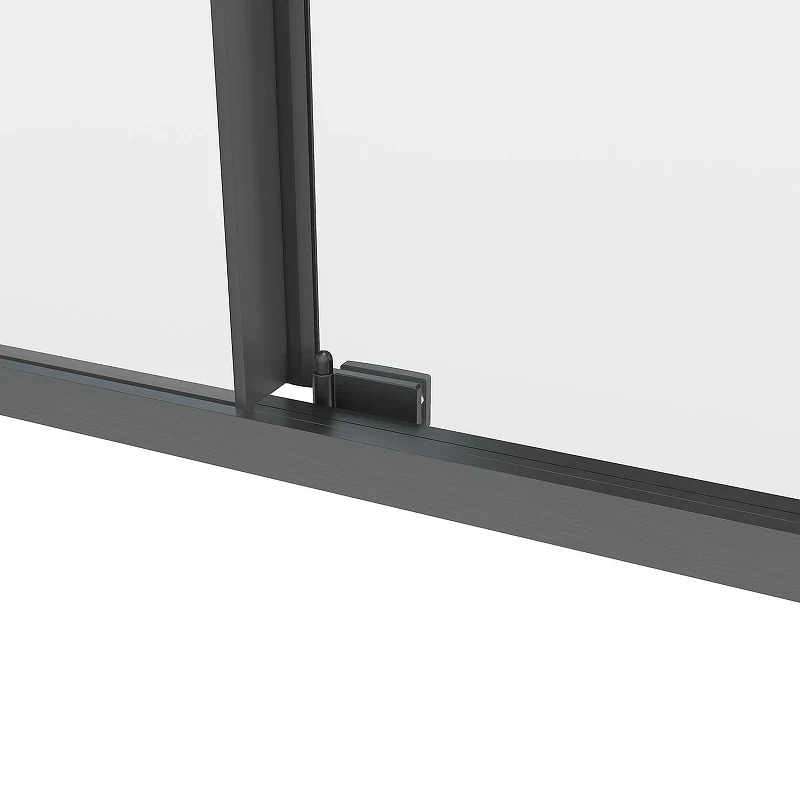 Душевой уголок Black&White S1180-1290GM 120x90 11801290GM профиль оружейная сталь стекло прозрачное