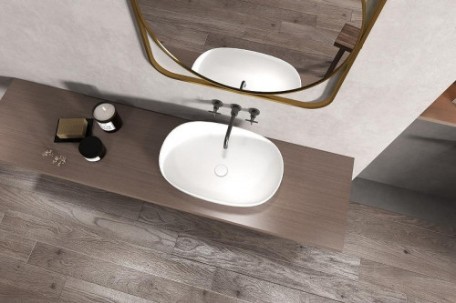 Раковина-чаша Abber Stein 60  AS2633 цвет Белый матовый