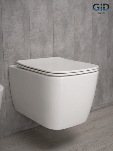 Унитаз Gid Cuadrado Tr2140 62254Y подвесной цвет Белый с сиденьем Микролифт