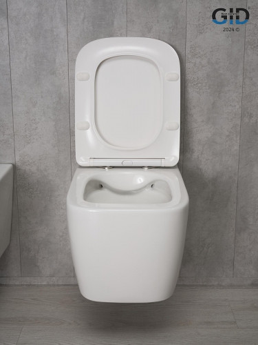 Унитаз Gid Cuadrado Tr2140 62254Y подвесной цвет Белый с сиденьем Микролифт