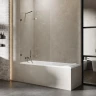 Шторка для ванны New Trendy AVEXA Gunmetal brushed x110 EXK-3523