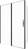Душевой уголок Allen Brau Priority 140x100 3.31036.BBA+3.31048.BBA цвет профиля Черный браш стекло прозрачное