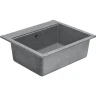 Кухонная мойка Aquaton Делия 60 1A715232LD230 Серая искусственный камень (литьевой мрамор) встраиваемый