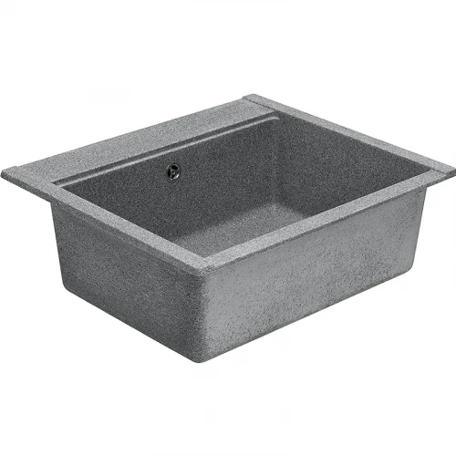 Кухонная мойка Aquaton Делия 60 1A715232LD230 Серая искусственный камень (литьевой мрамор) встраиваемый