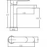 Смеситель для раковины Aquanet Passion AF300-10B 243293 Черный