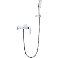Смеситель для ванны Boheme Venturo 373-W Белый Хром латунь на стену