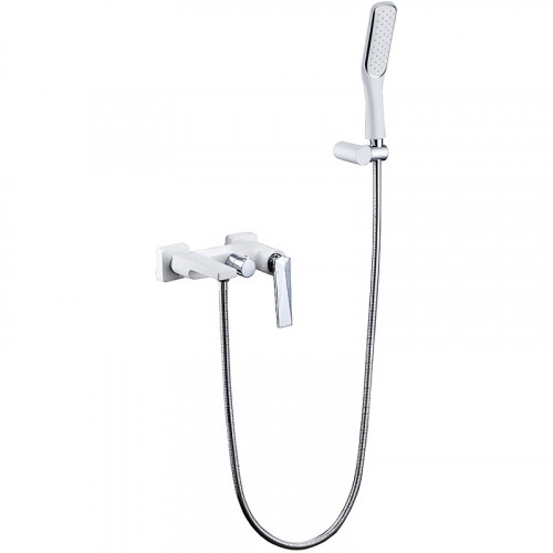 Смеситель для ванны Boheme Venturo 373-W Белый Хром латунь на стену