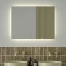 Зеркало Defesto Glow 80х60 DF 2507SH с подсветкой 25W-4500К/с фацетом/Сенсорный выключатель/Нейтральный белый свет