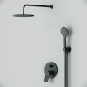 Душевая система AM.PM X-Joy FB85A1RH22 Черная латунь встраиваемый