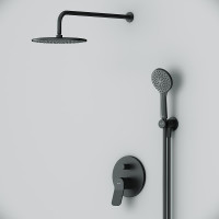 Душевая система AM.PM X-Joy FB85A1RH22 Черная латунь встраиваемый
